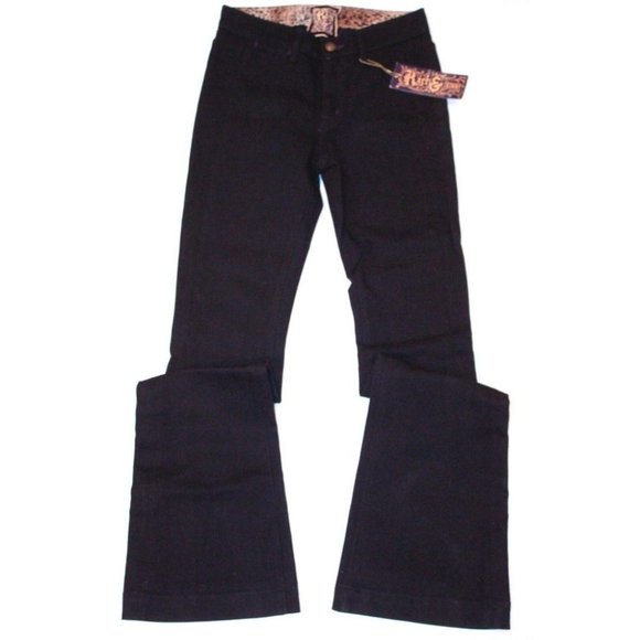 RICH & SKINNY Jeans DENIM Leopard Interior FLARE TALL ( 26 )